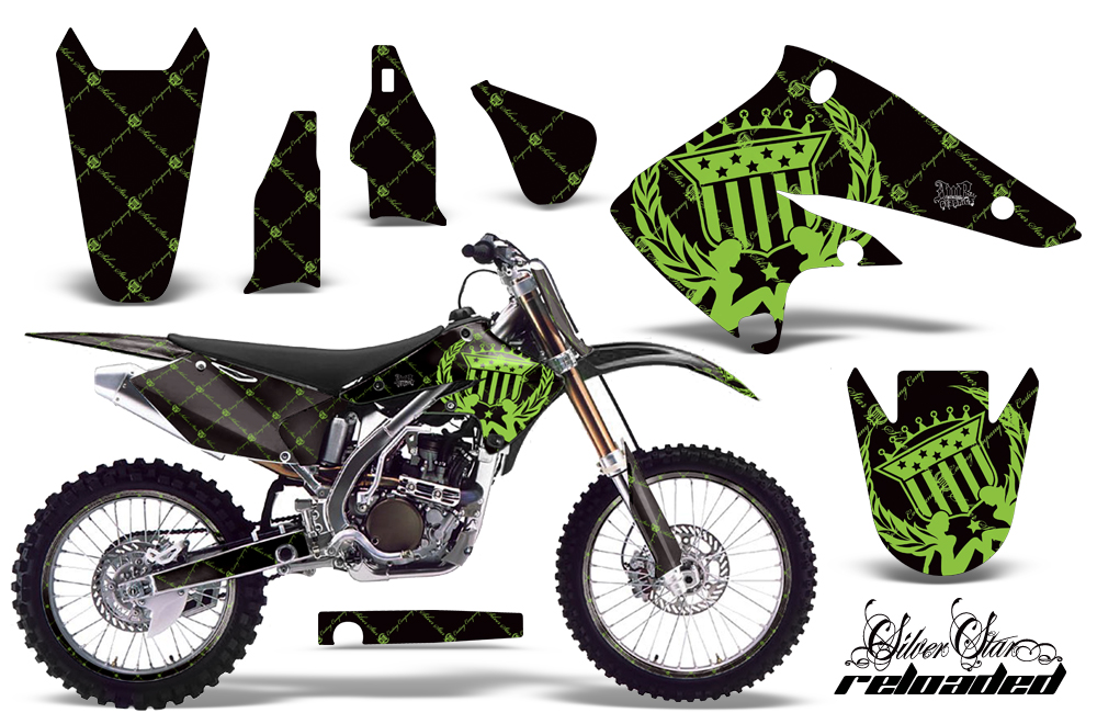 Kawasaki KX250F 04-05 Graphics Kit SSR GB NPs